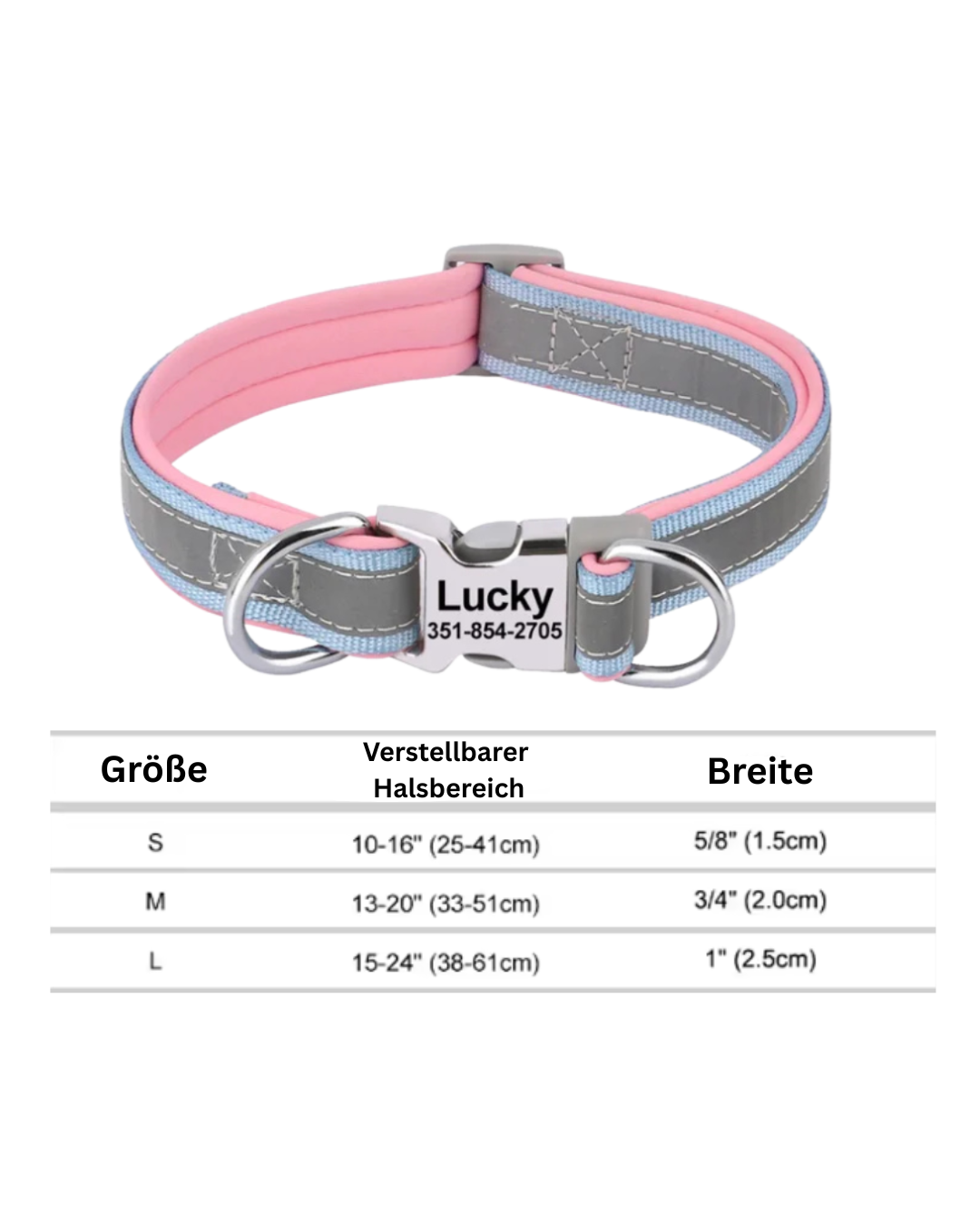 Nino - Reflektierendes Halsband Personalisiert