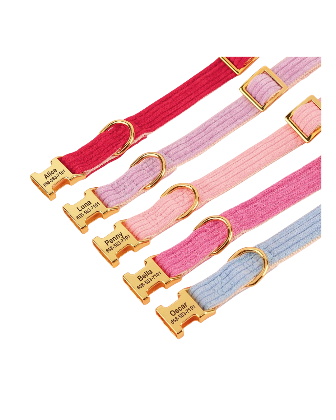 Riley - Samt Halsband Personalisierbar