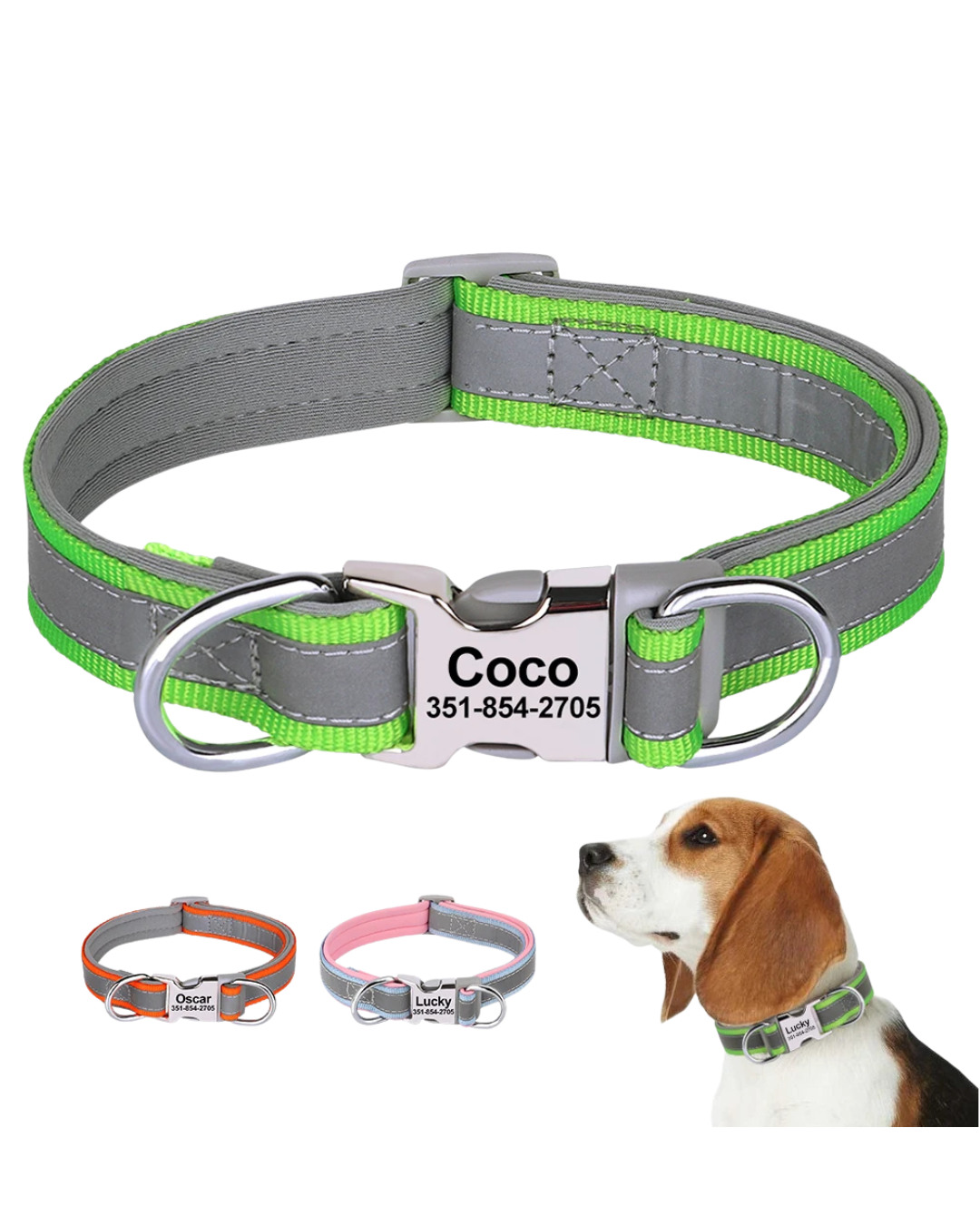 Nino - Reflektierendes Halsband Personalisiert