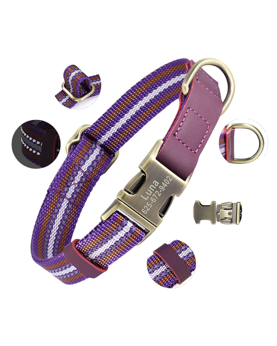 Poppy - Nylon Halband Personalisiert