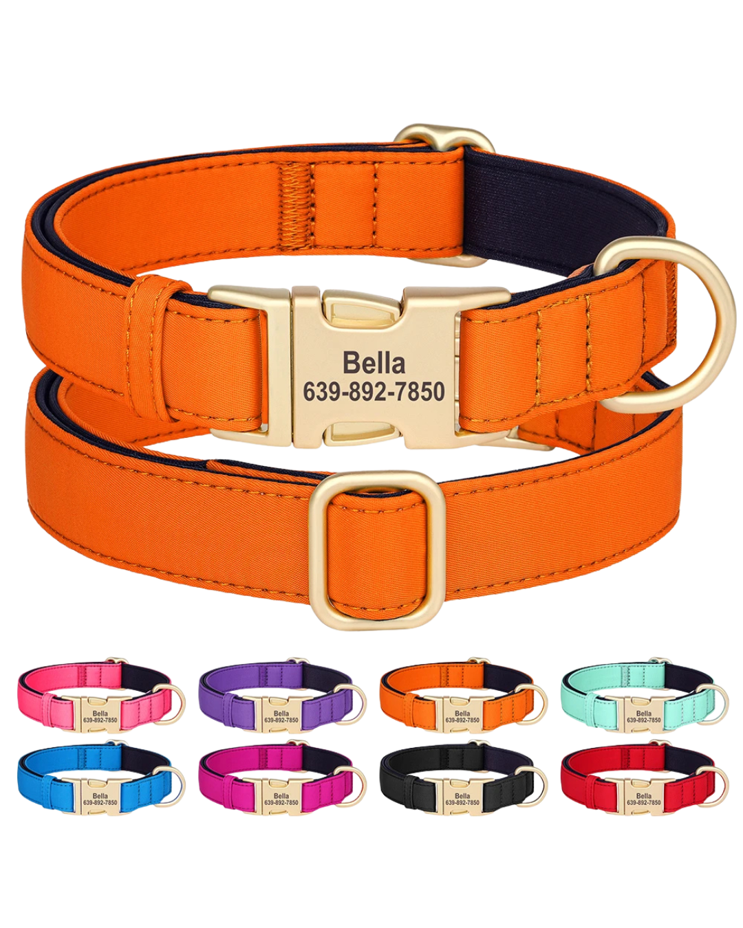 Kiwi - Nylonhalsband Personalisiert