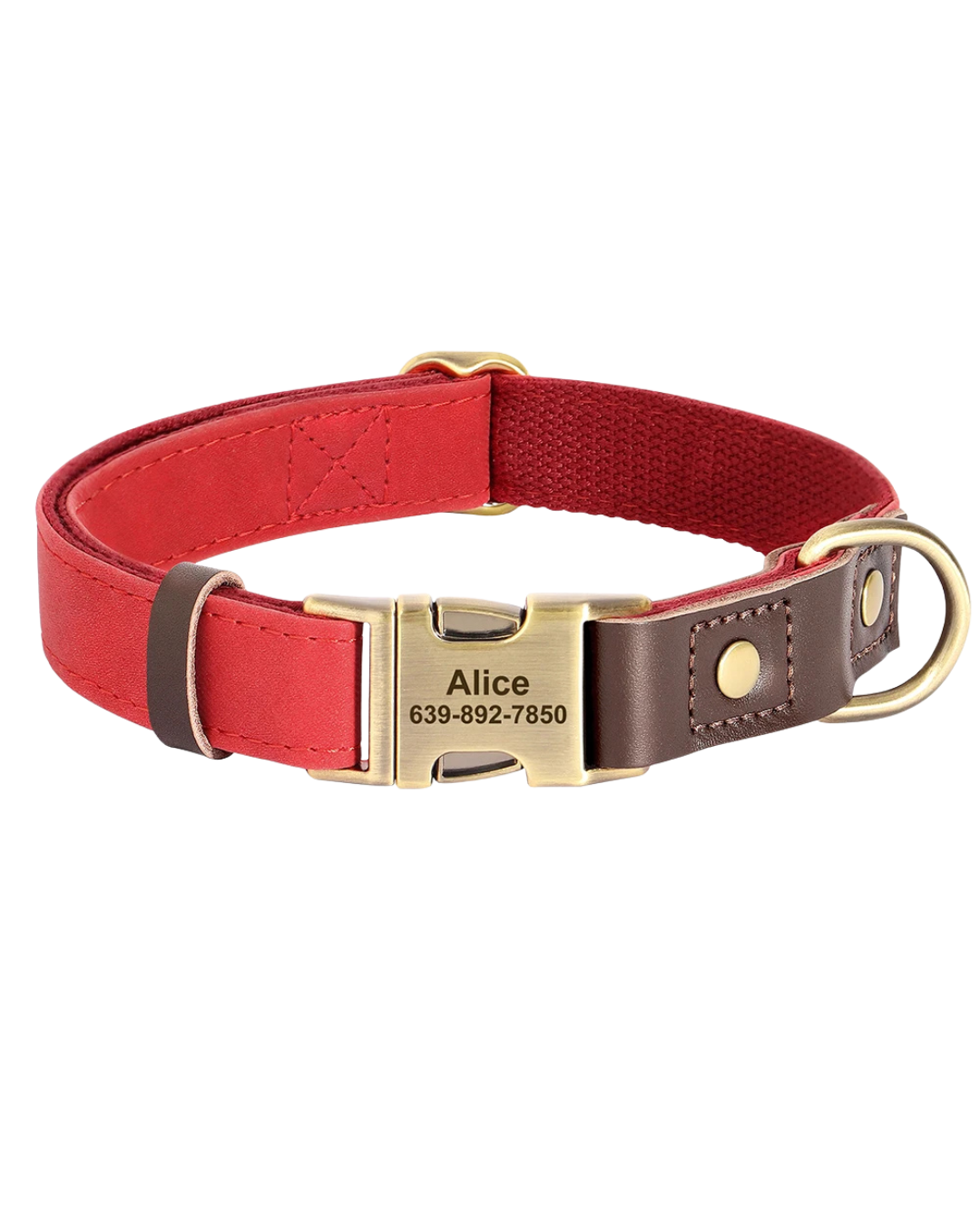 Sky - Hundehalsband Lederoptik Personalisiert