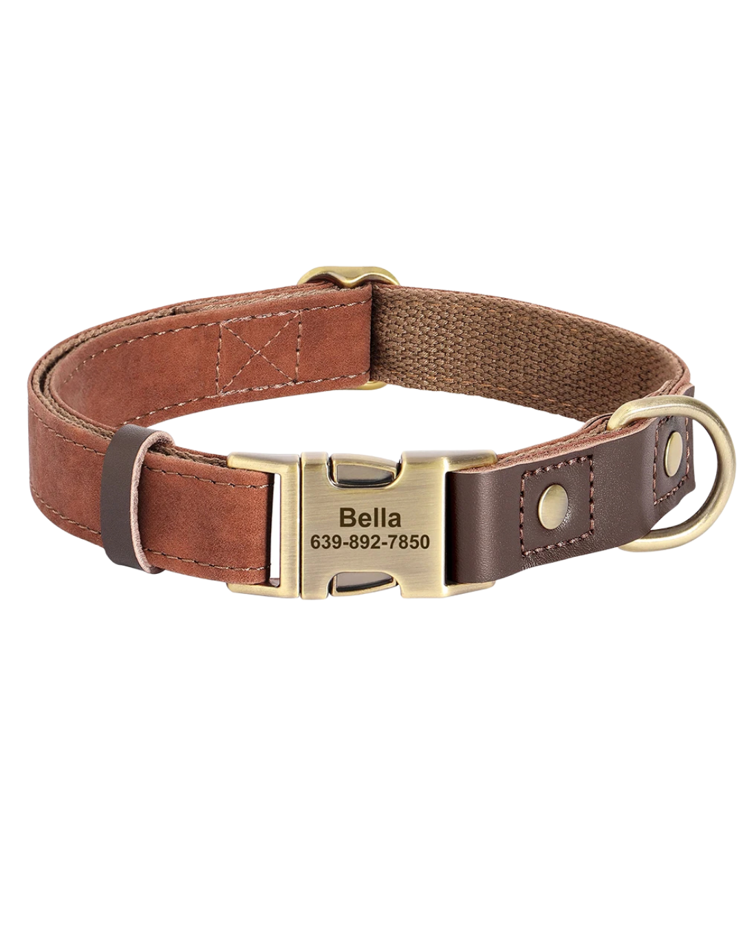 Sky - Hundehalsband Lederoptik Personalisiert