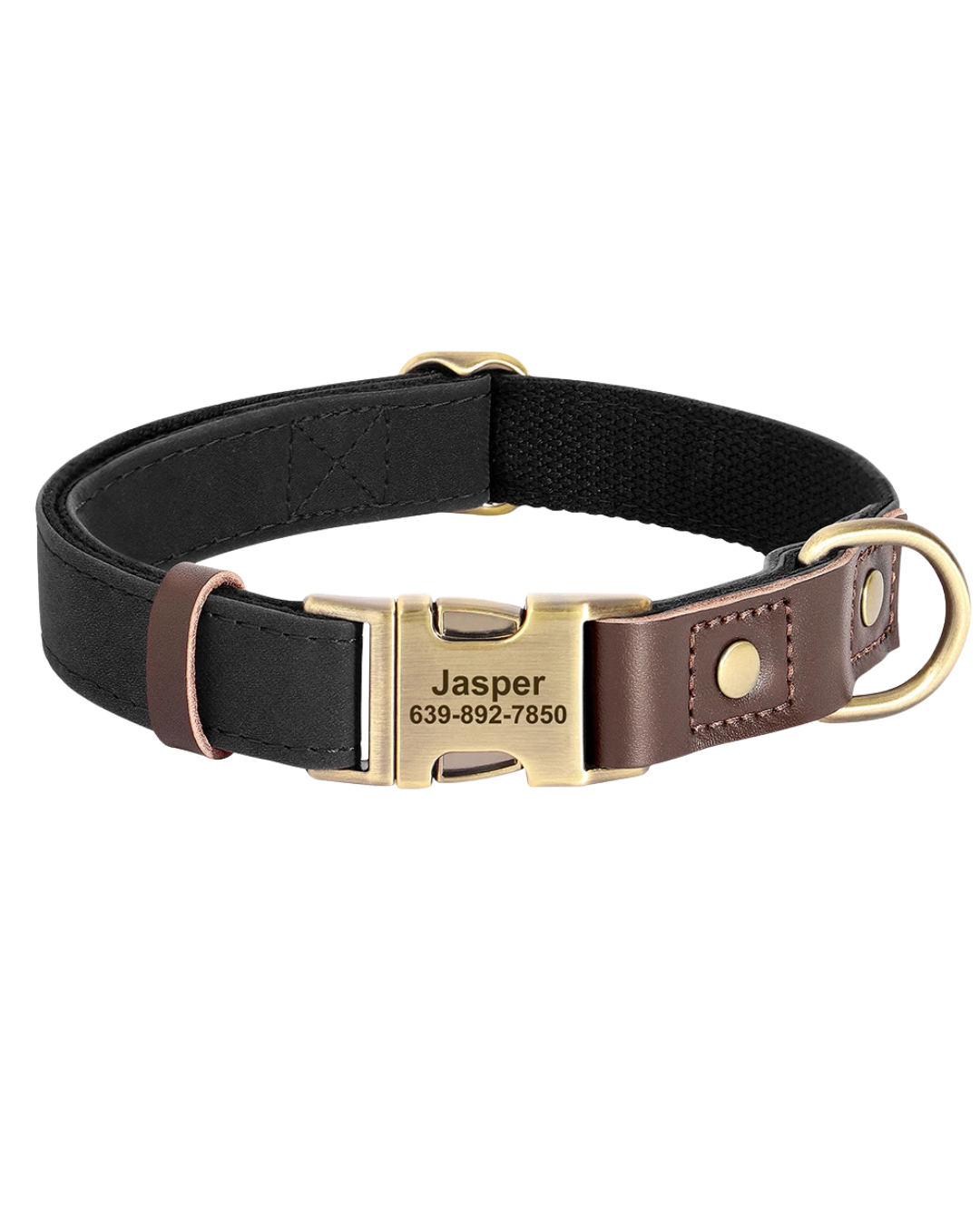 Sky - Hundehalsband Lederoptik Personalisiert