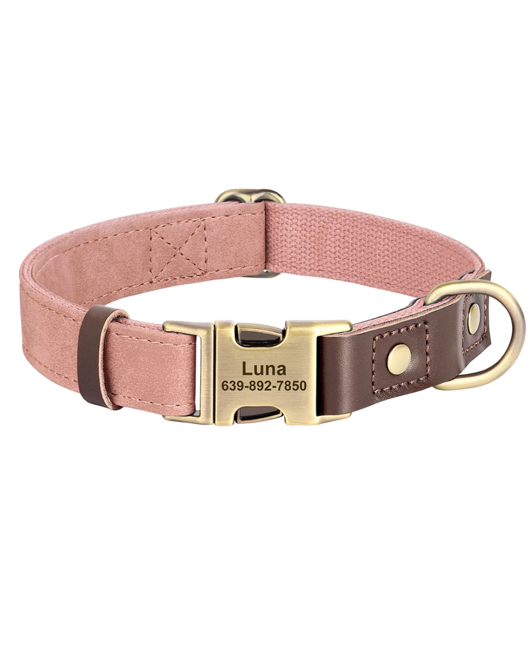 Sky - Hundehalsband Lederoptik Personalisiert