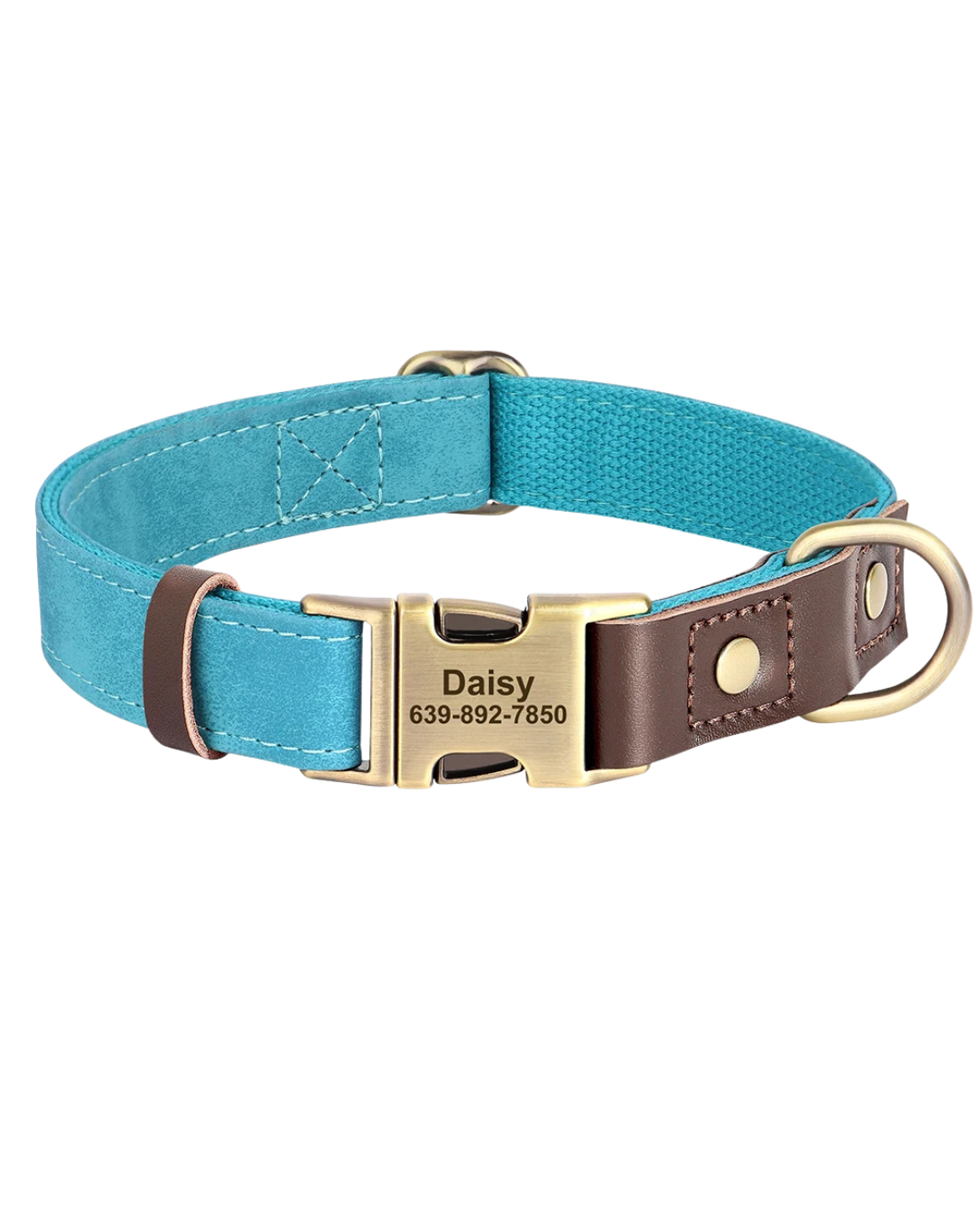 Sky - Hundehalsband Lederoptik Personalisiert
