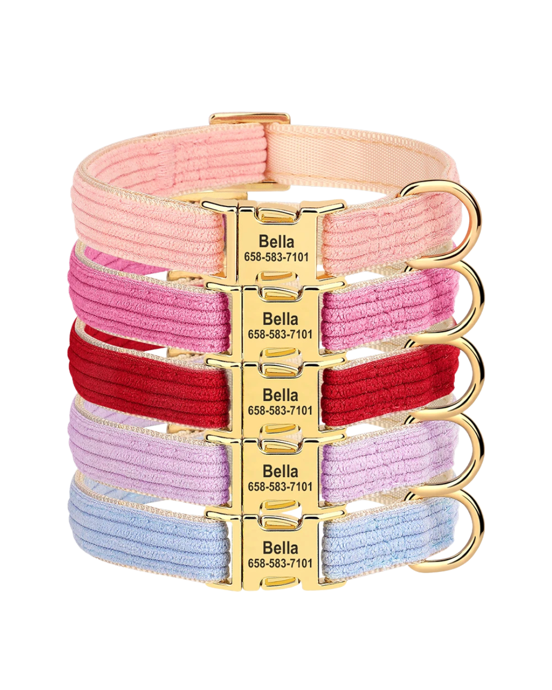Riley - Samt Halsband Personalisierbar