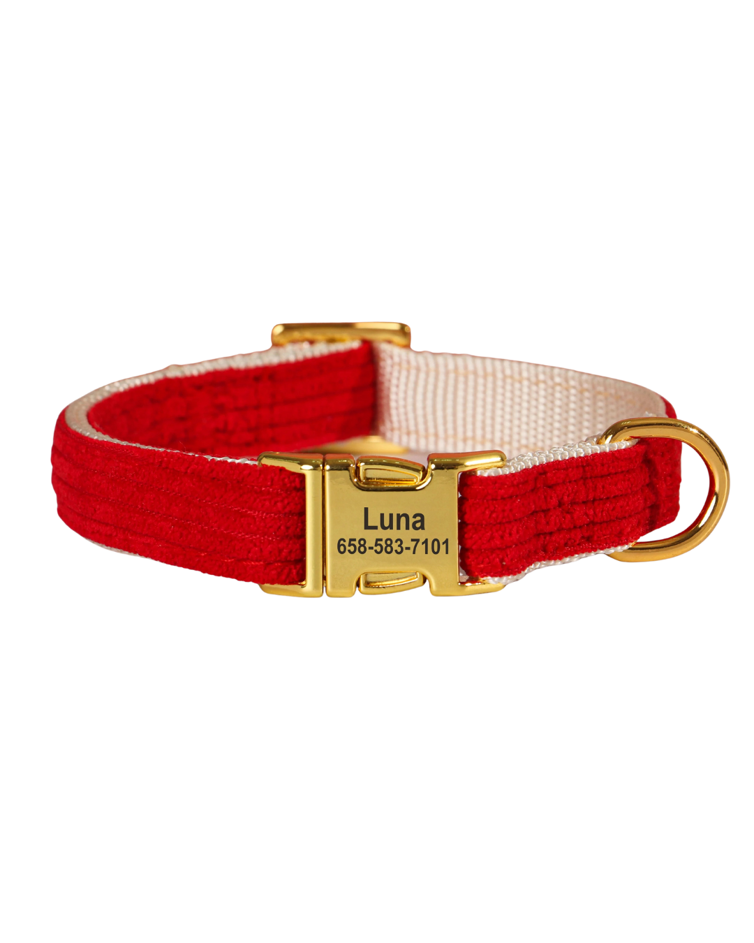 Riley - Samt Halsband Personalisierbar