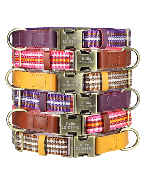 Poppy - Nylon Halband Personalisiert